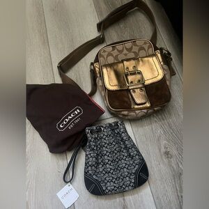 Coach Cross body bag & coin bag.